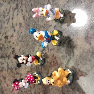 Disney DIG figurines, lot of 5--- Mickey, Minnie, Donald, Daisy & Pluto